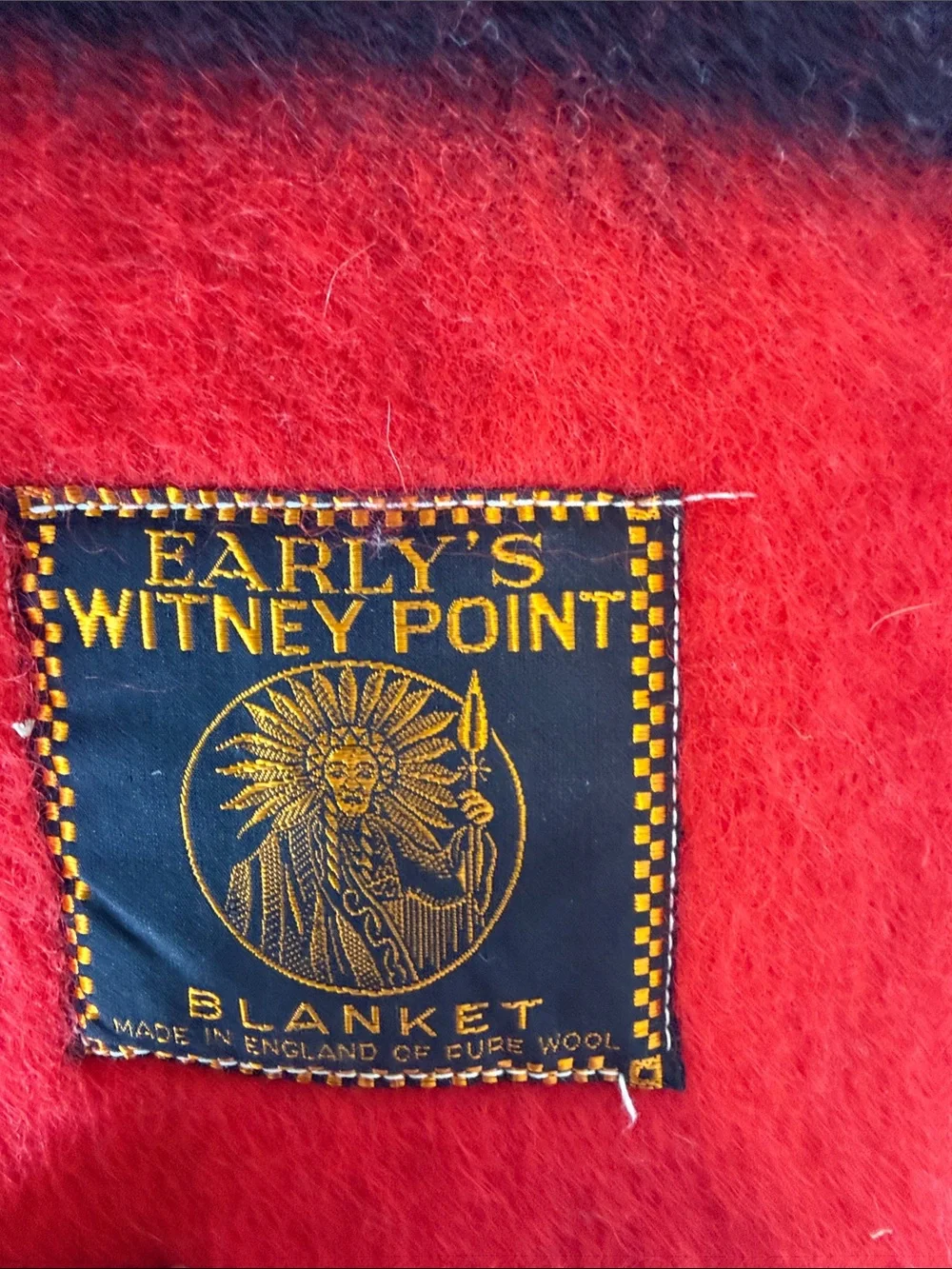 Early’s Witney Point wool queen sized blanket
